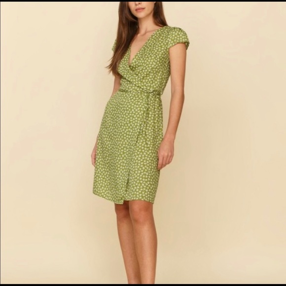 Reformation Dresses & Skirts - Reformation Zena Wrap Dress Ditzy Floral Size Small